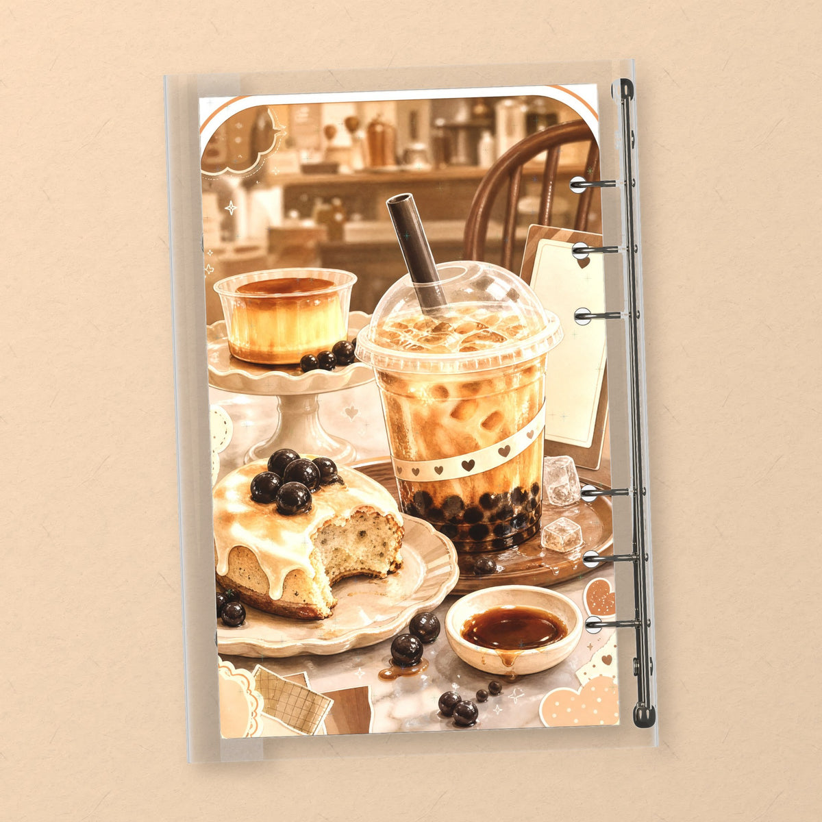 Bubble Tea back cover design