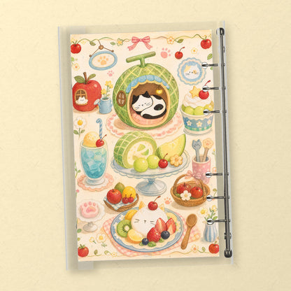 Fruit Cat Party back cover design