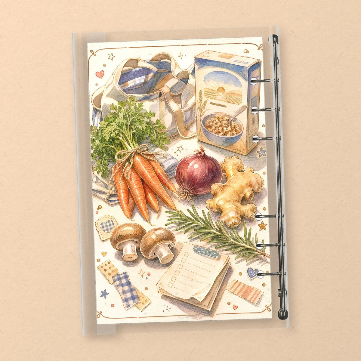 Grocery Tote back cover design