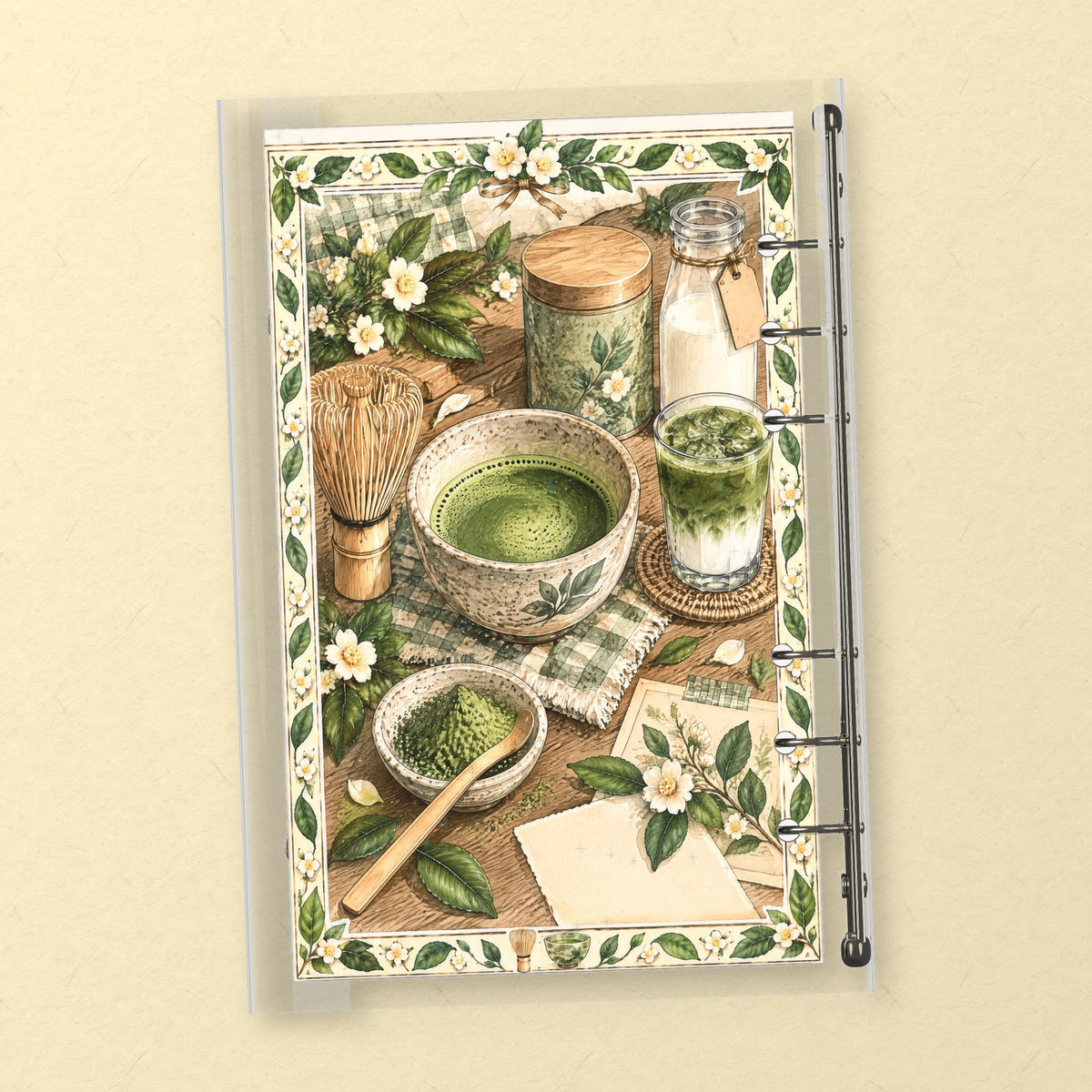 Matcha Latte Bar back cover design