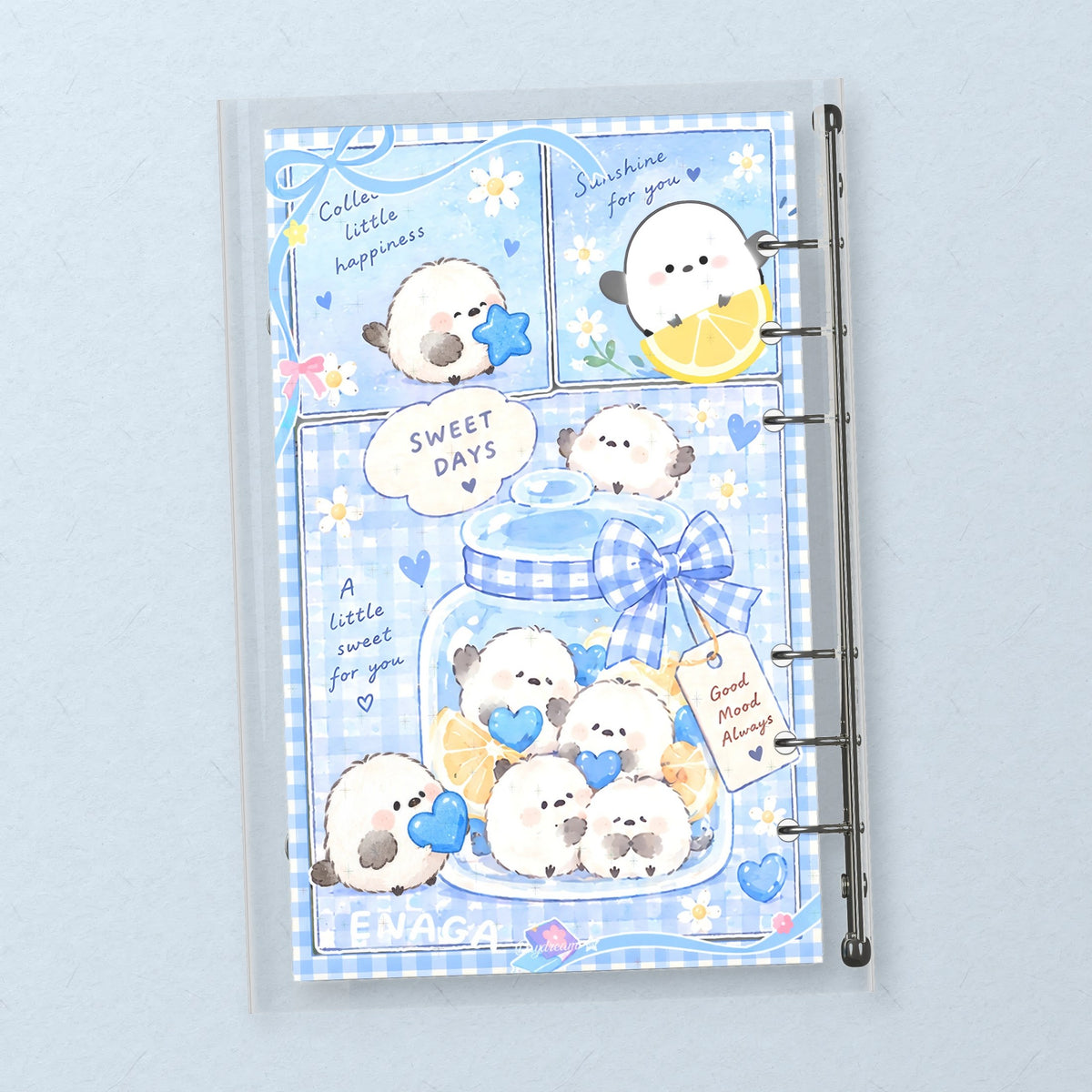 Shima Enaga Birds back cover design
