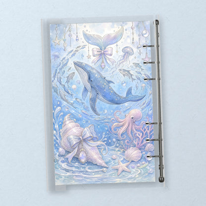 Whale & Coral Jar back cover design