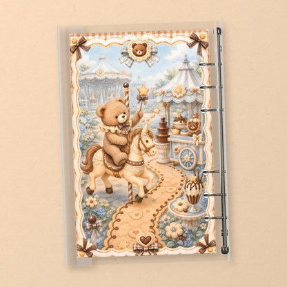 Chocolate Carousel Bear back cover design