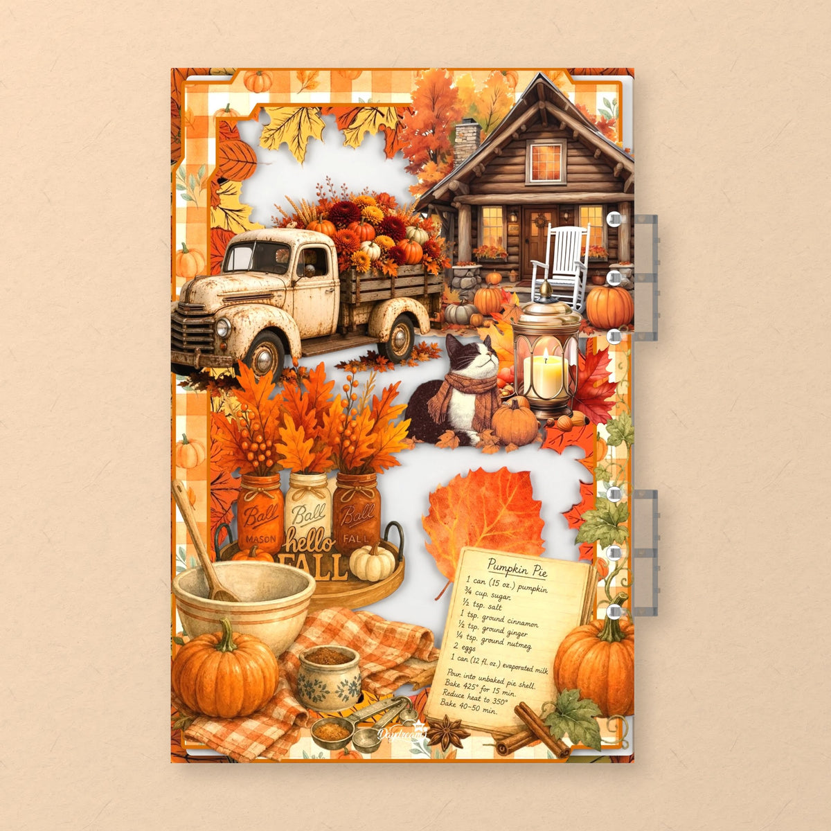 Cozy Autumn Porch back cover design