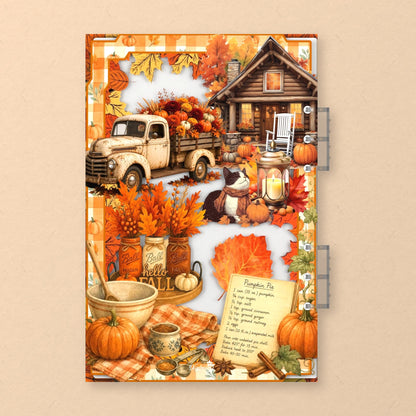Cozy Autumn Porch back cover design