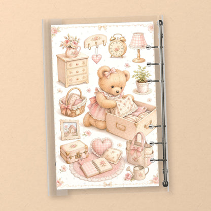 Vintage Teddy Bear back cover design