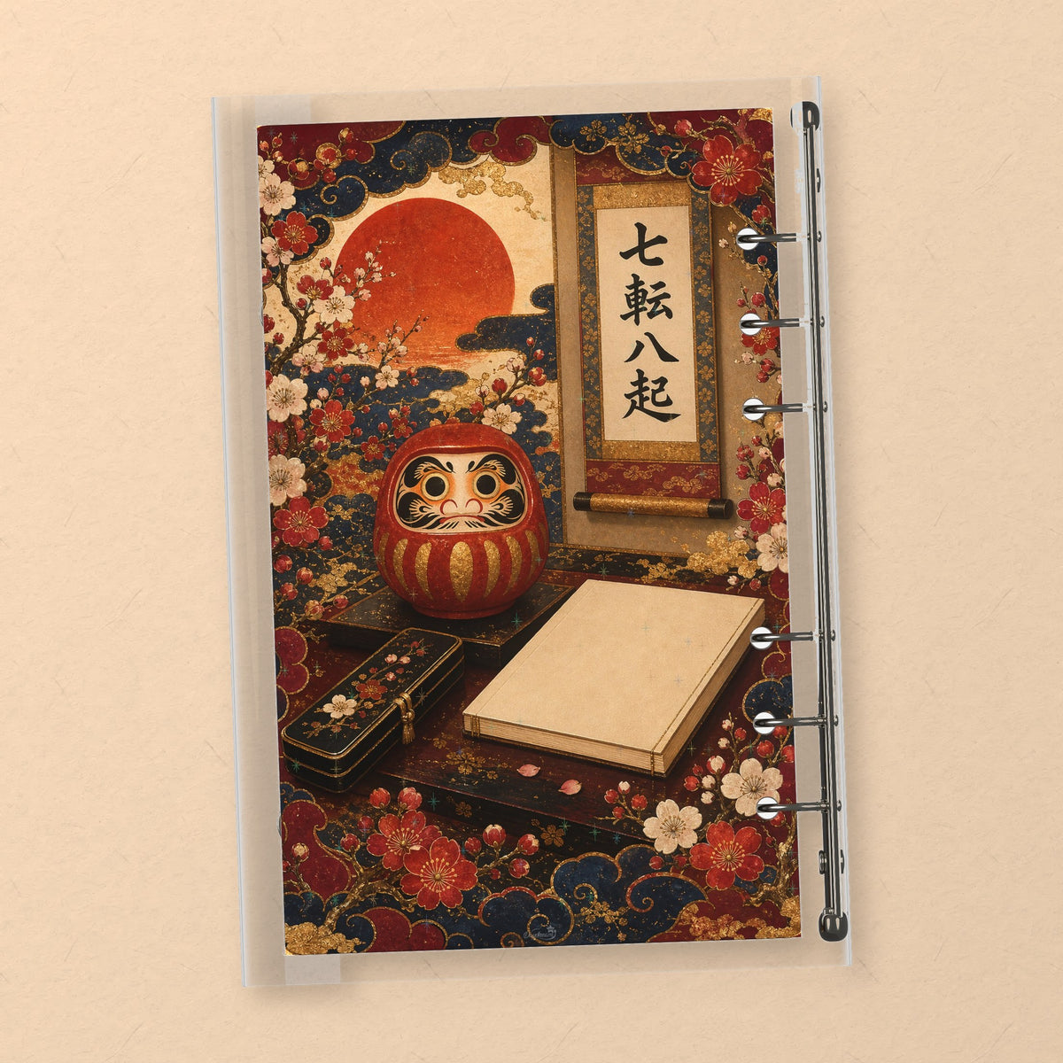 Lucky Daruma back cover design