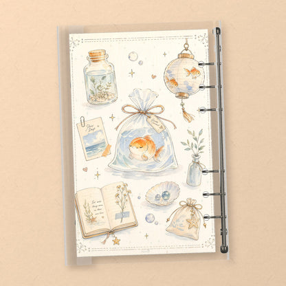 Goldfish Aquarium back cover design