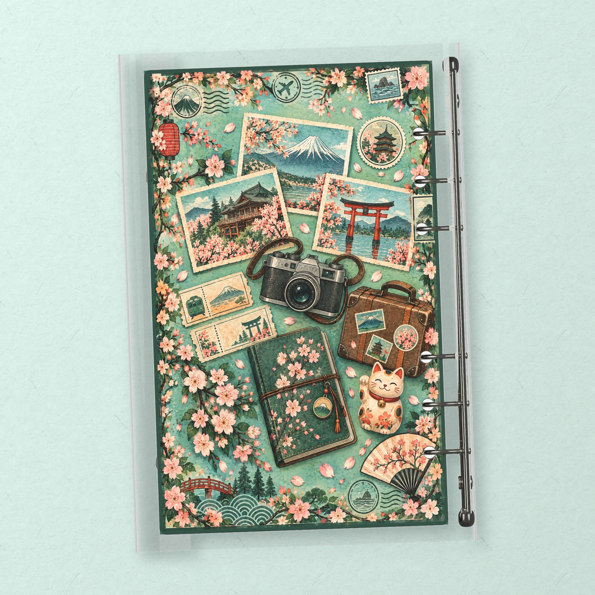 Sakura Japan Map back cover design