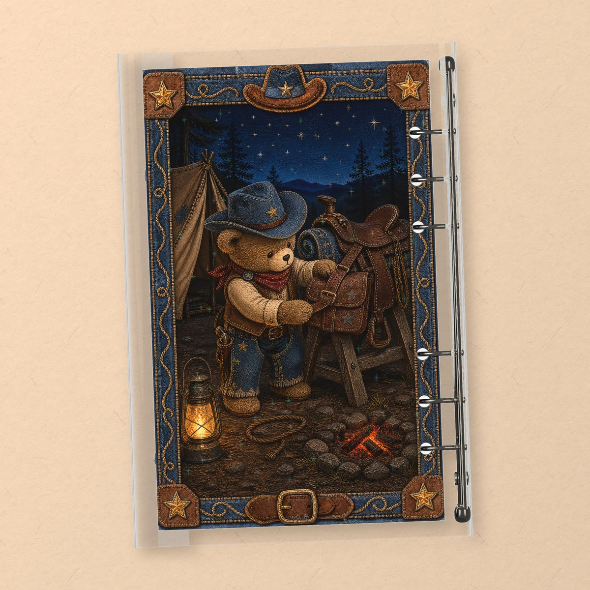 Cowboy Bear Camp back cover design