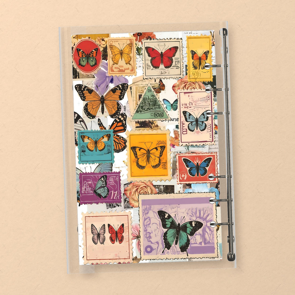 Vintage Butterfly back cover design
