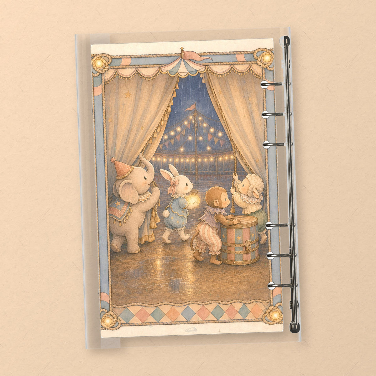 Little Circus Elephant back cover design