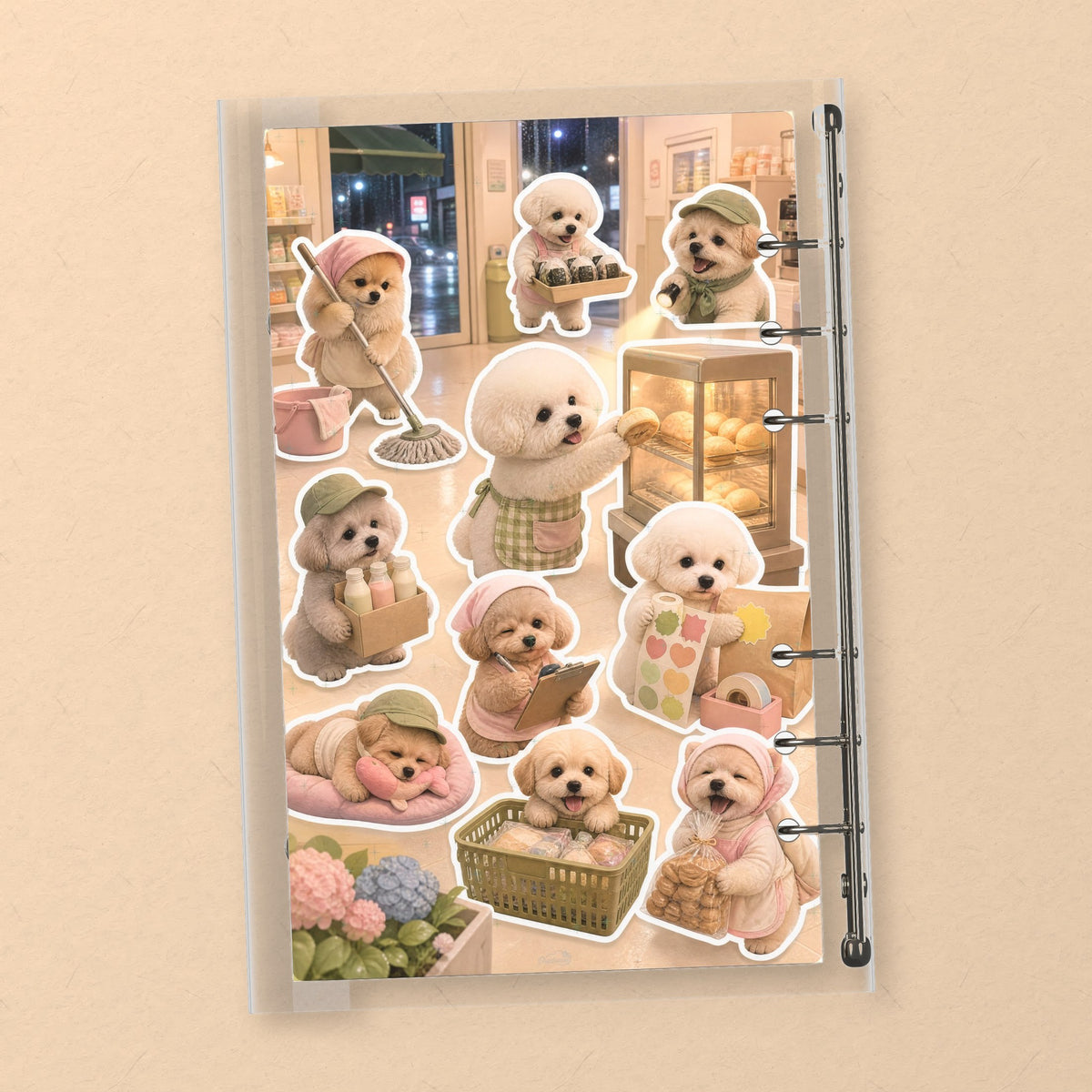 Pug & Fluffy Puppies back cover design