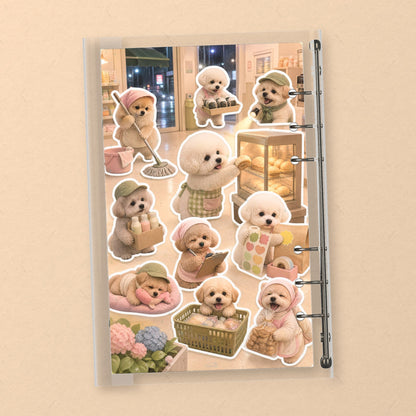 Pug & Fluffy Puppies back cover design