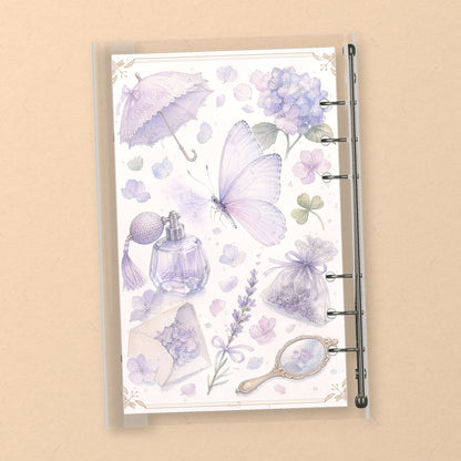 Hydrangea & Perfume back cover design