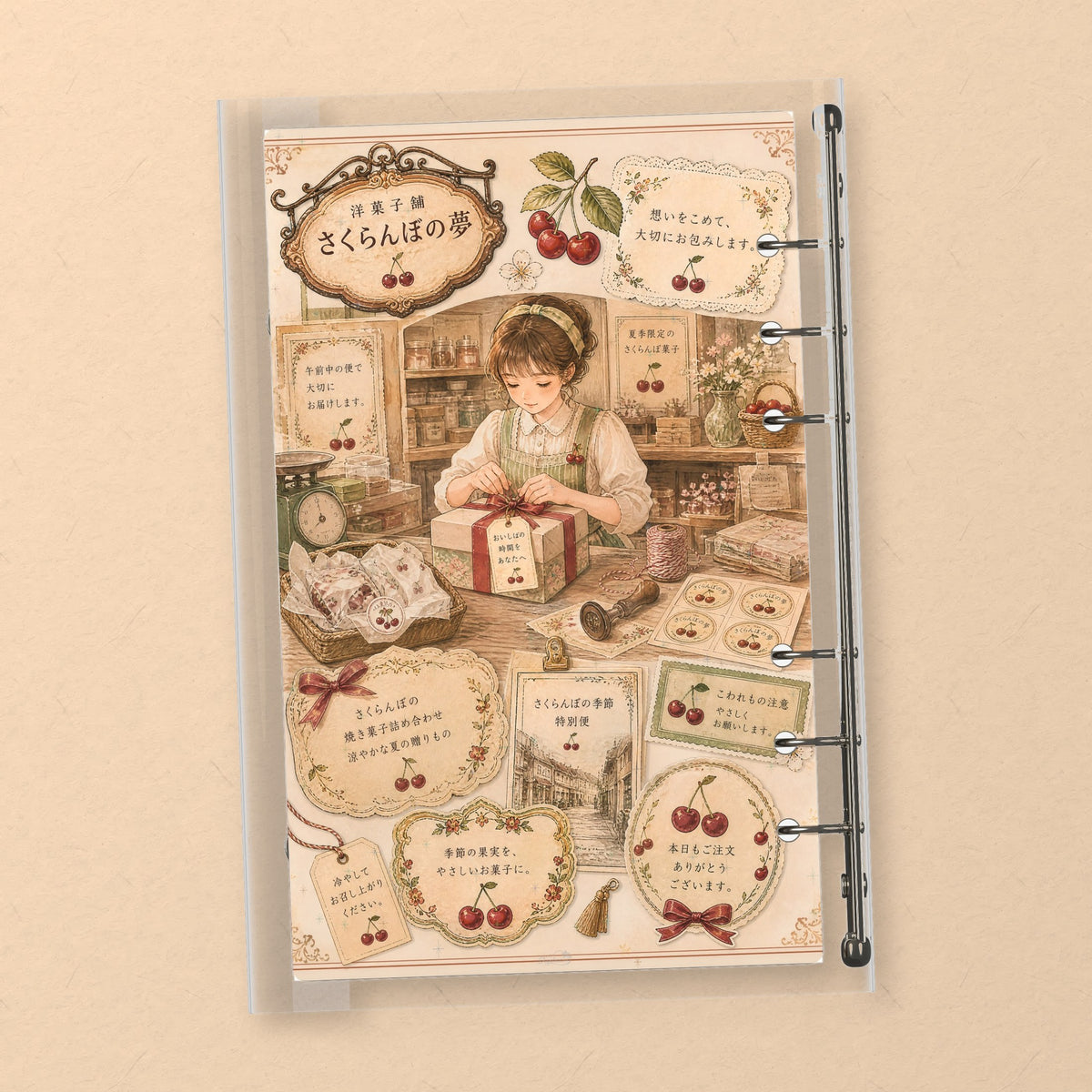 Ripe Cherries back cover design