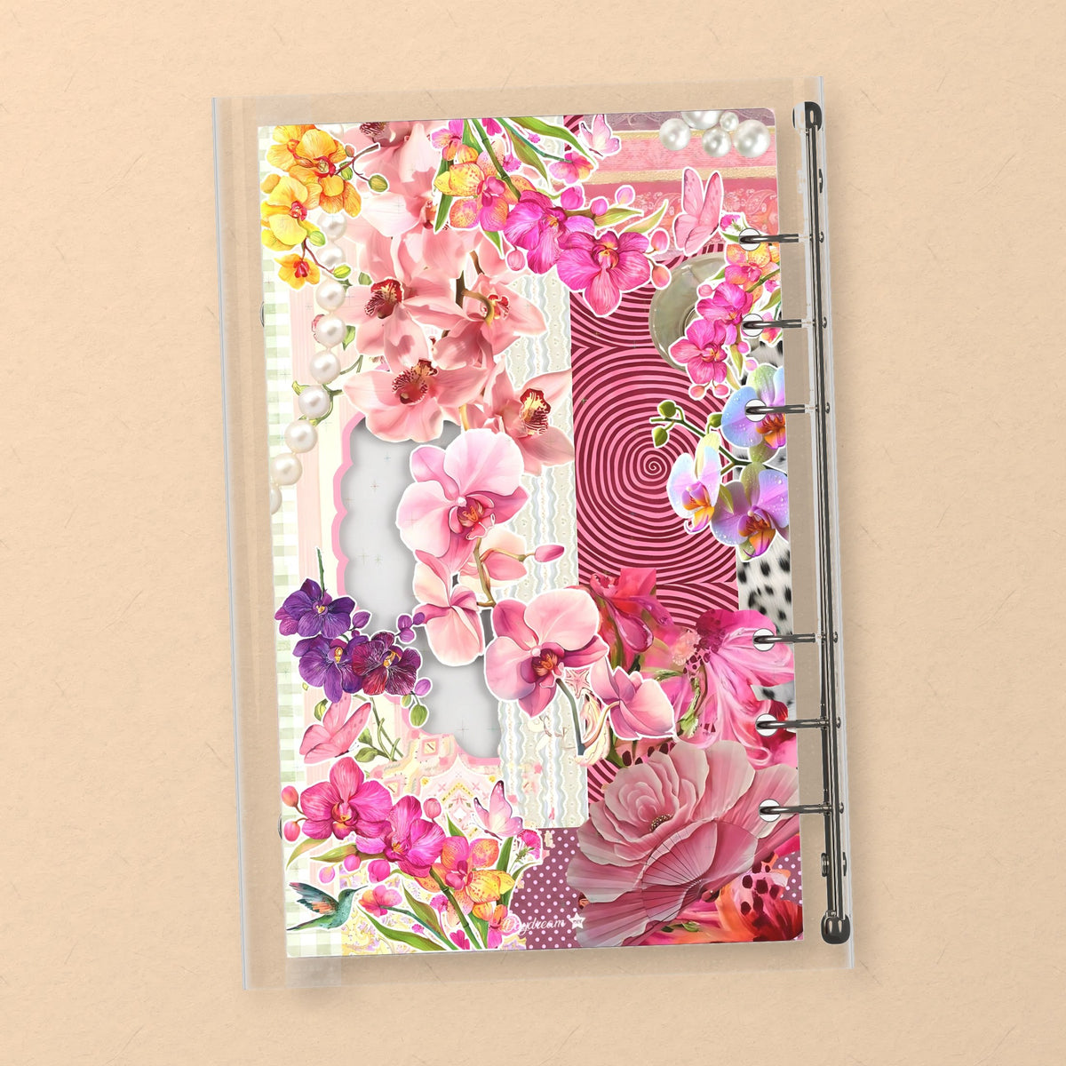Purple Orchids back cover design