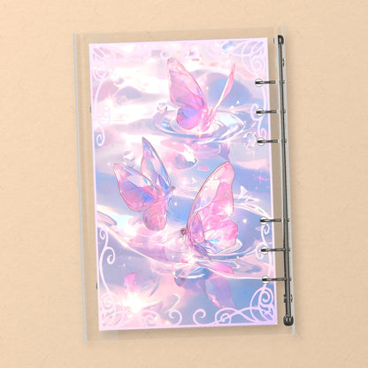 Pink Glass Butterflies back cover design