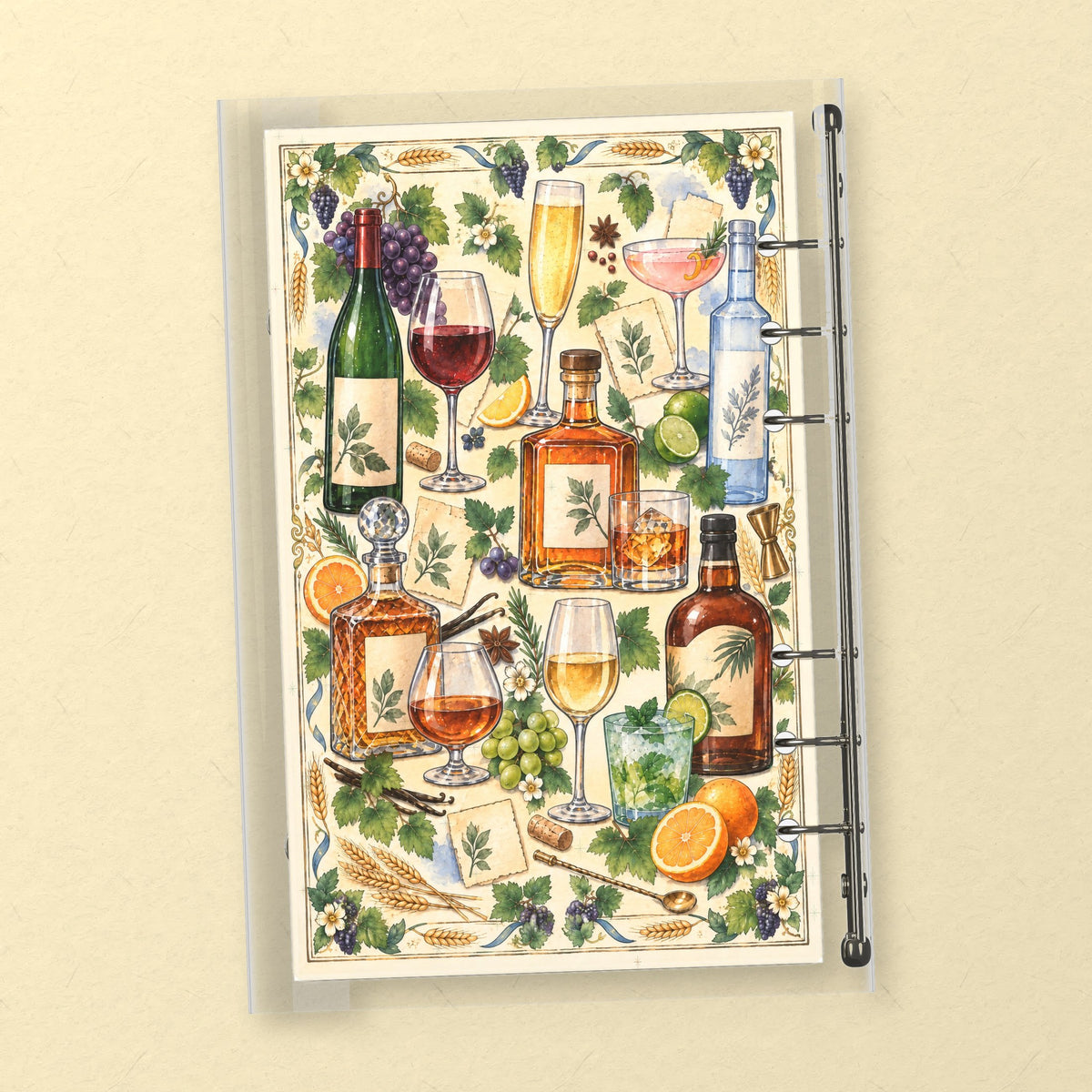 Amber Whisky Decanter back cover design