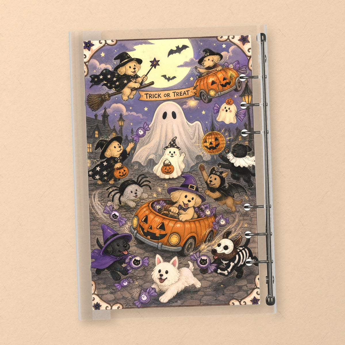 Halloween Dog Parade back cover design