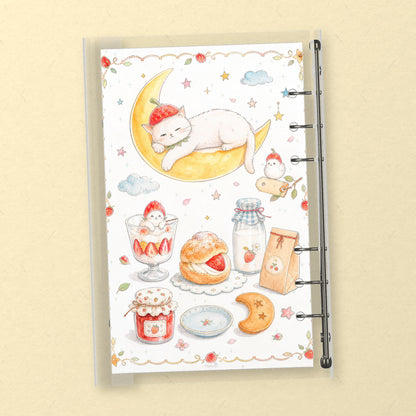 Strawberry Cat Sweets back cover design