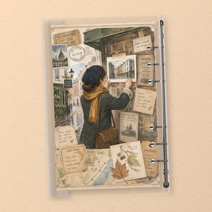 London Scrapbook back cover design