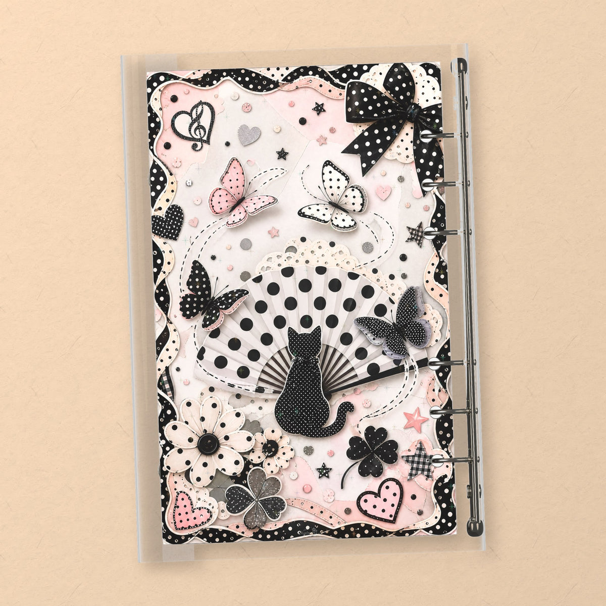 Polka Dot Butterflies back cover design