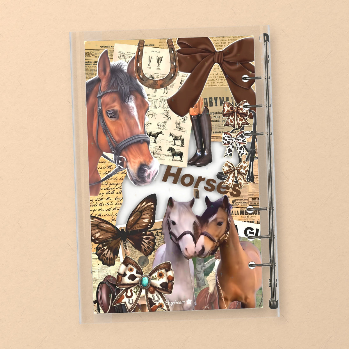 Horses and Bows back cover design