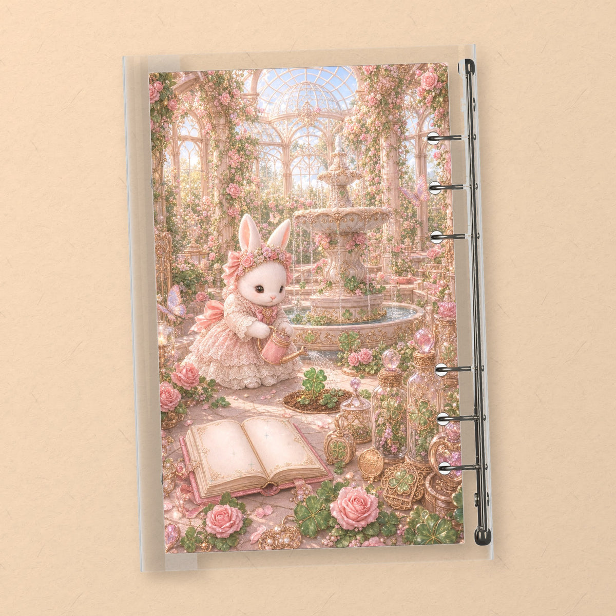 Clover Garden Bunny back cover design
