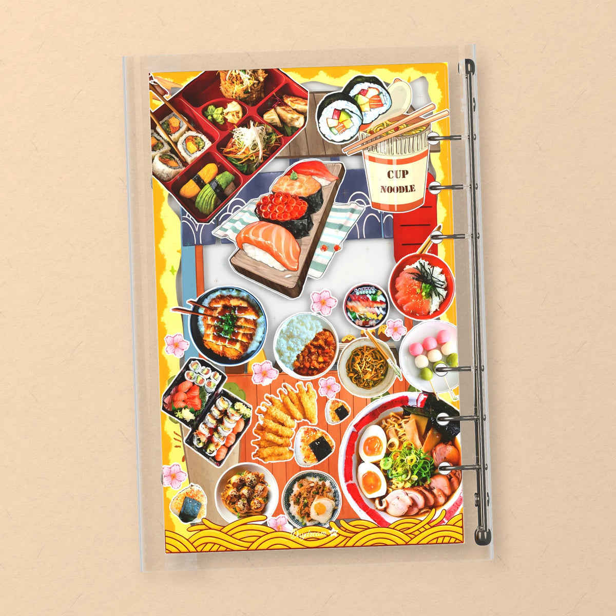 Sushi & Ramen back cover design