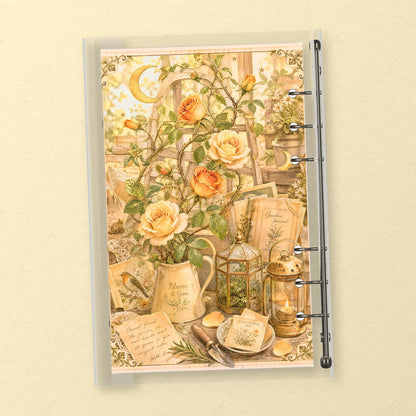 Golden Climbing Roses back cover design