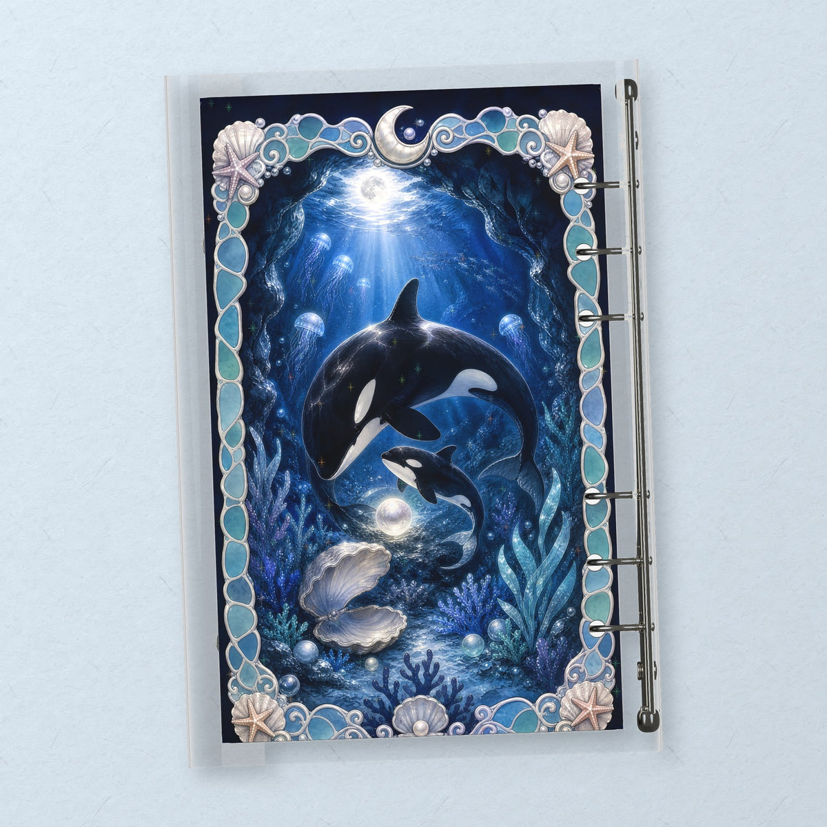 Moonlit Orca Bay back cover design