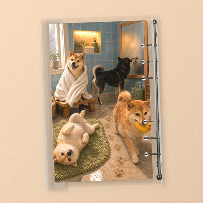 Shiba Bath back cover design