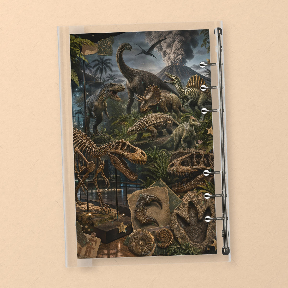 Dinosaur Fossils back cover design