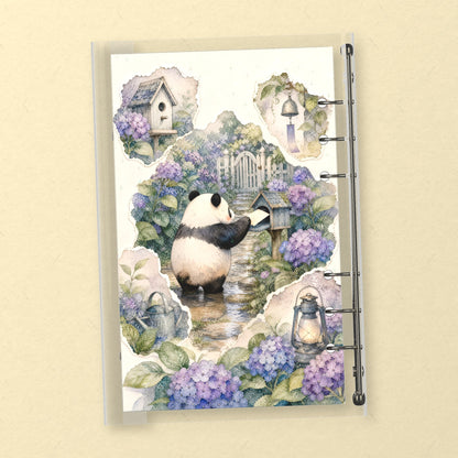 Hydrangea Panda back cover design