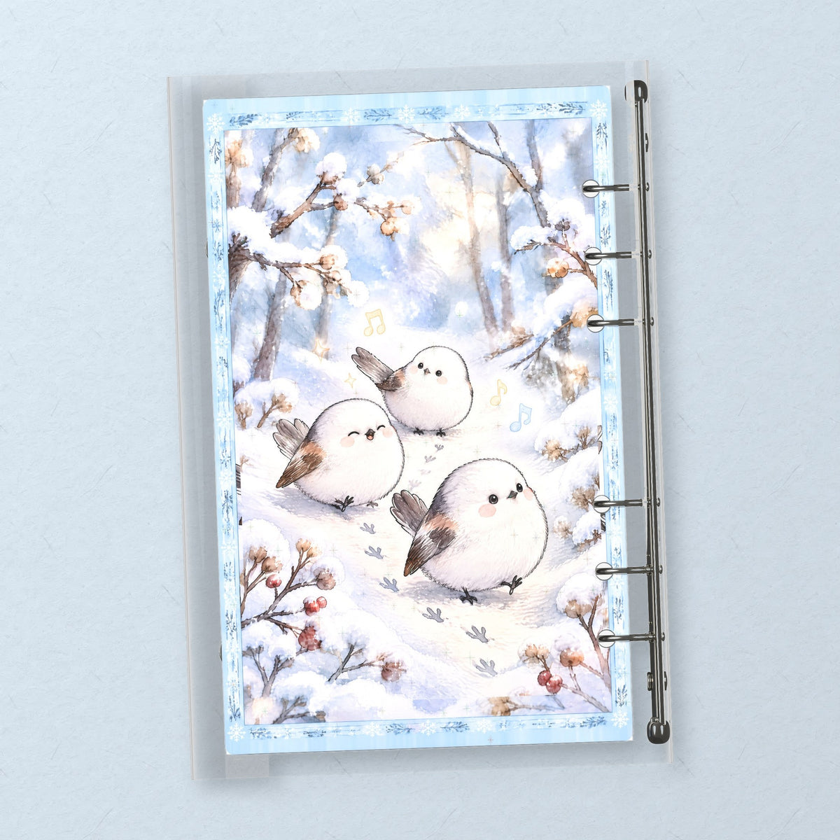Snow Bird back cover design