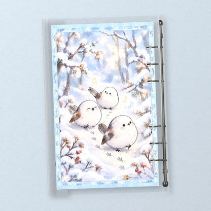 Snow Bird back cover design