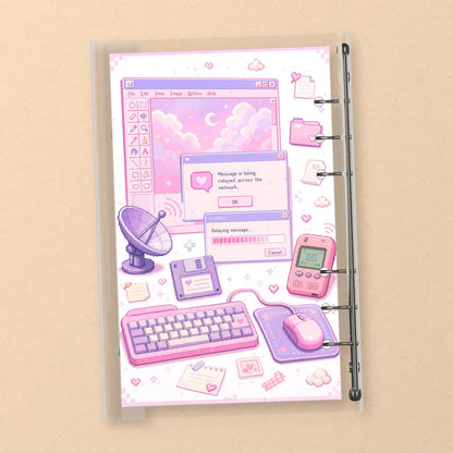 Retro Desktop Icons back cover design