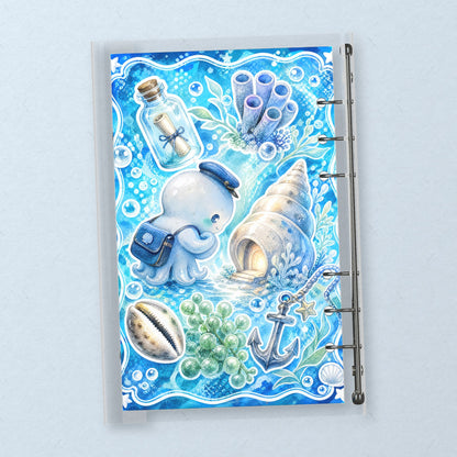 Ocean Octopus back cover design