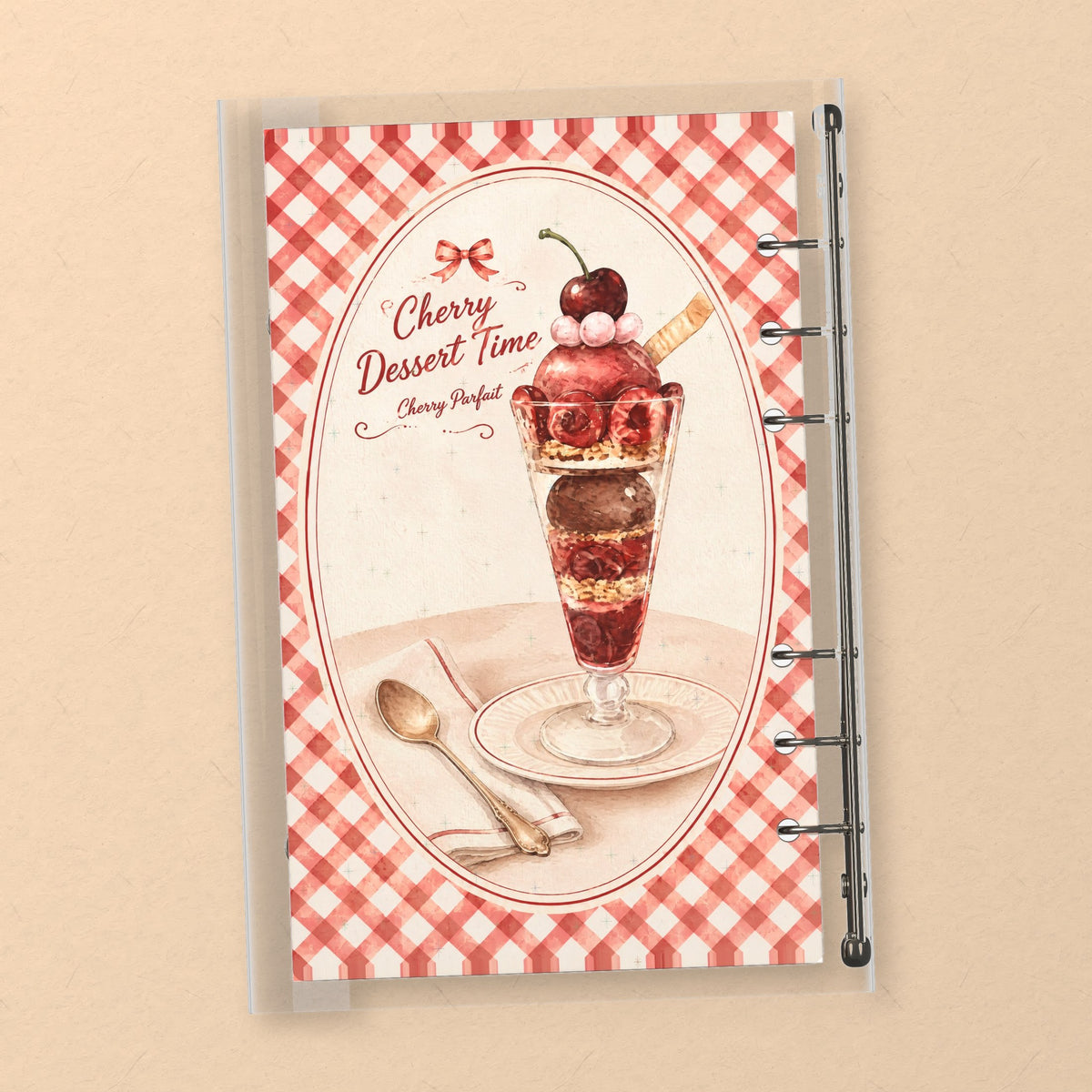 Cherry Parfait back cover design