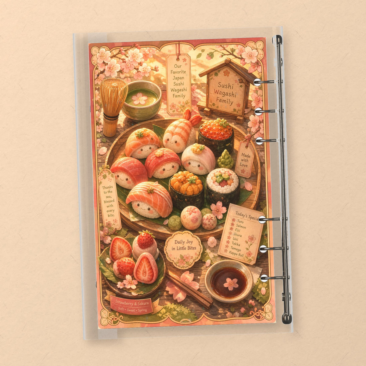 Sushi Family back cover design