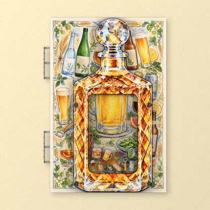 Amber Whisky Decanter (AG-271) A5 shaker binder notebook, front cover