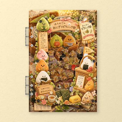 Riceball Mascots (AG-020) A5 shaker binder notebook, front cover
