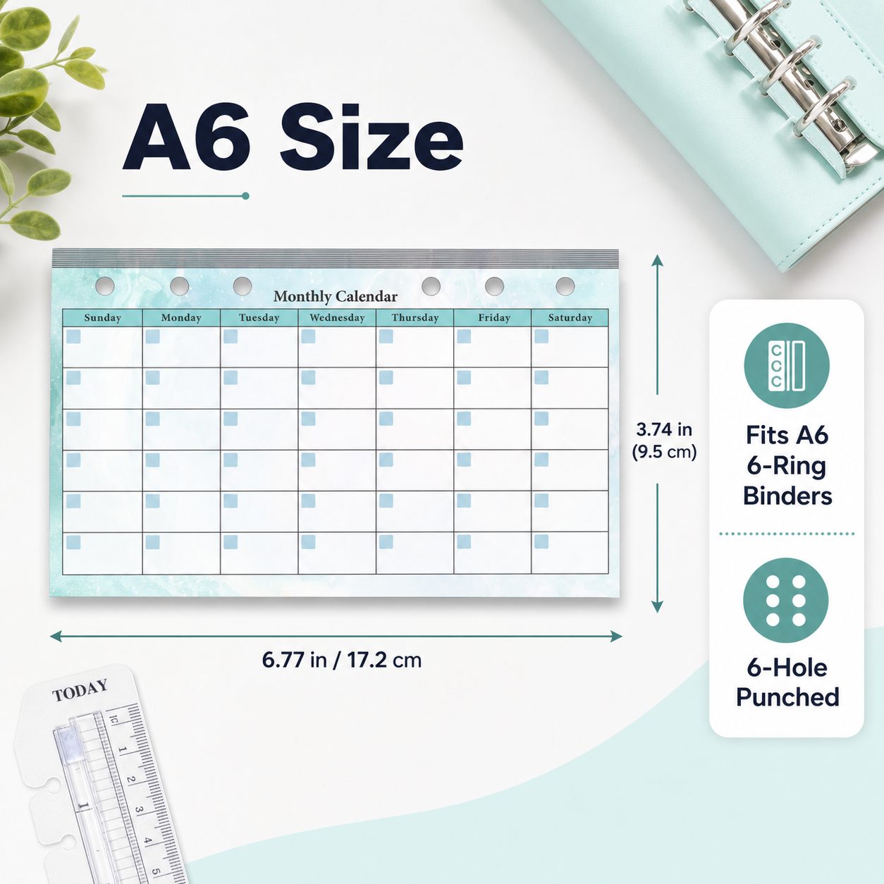 A6 6-Ring Planner Refill Kit detail image
