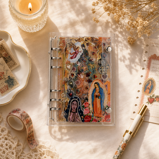 Acrylic Shaker Notebook - Virgen de Guadalupe detail image