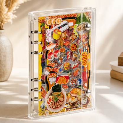 Acrylic Shaker Notebook - Japanese Food detail image