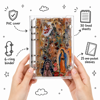 Acrylic Shaker Notebook - Virgen de Guadalupe detail image