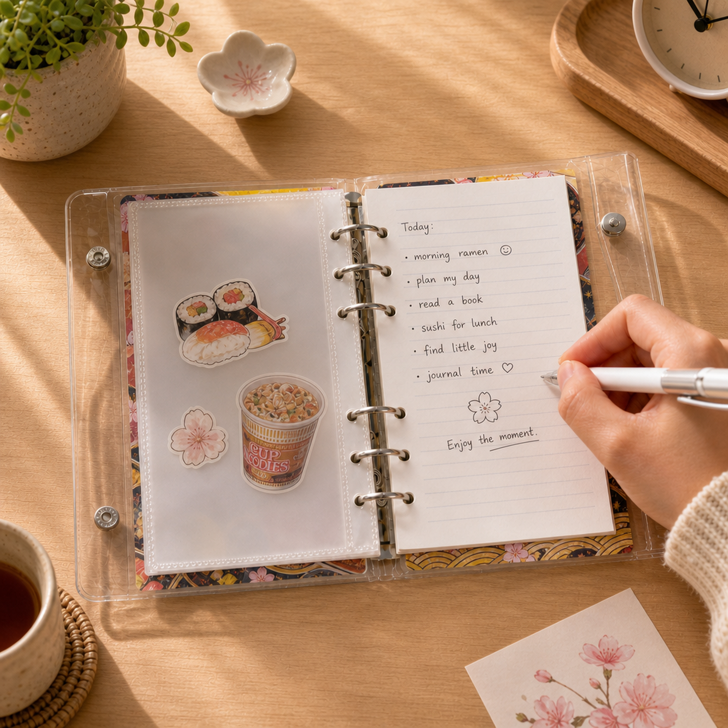 Acrylic Shaker Notebook - Japanese Food detail image