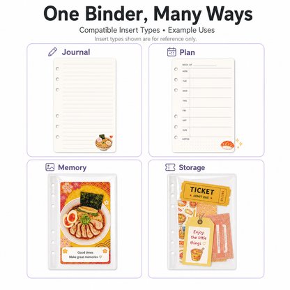Acrylic Shaker Notebook - Japanese Food detail image