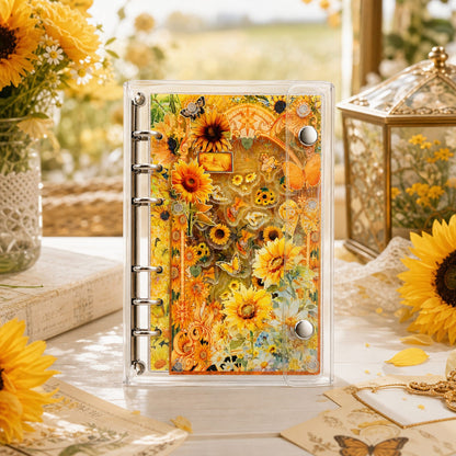 A6 Refillable Shaker Binder - Sunflower detail image